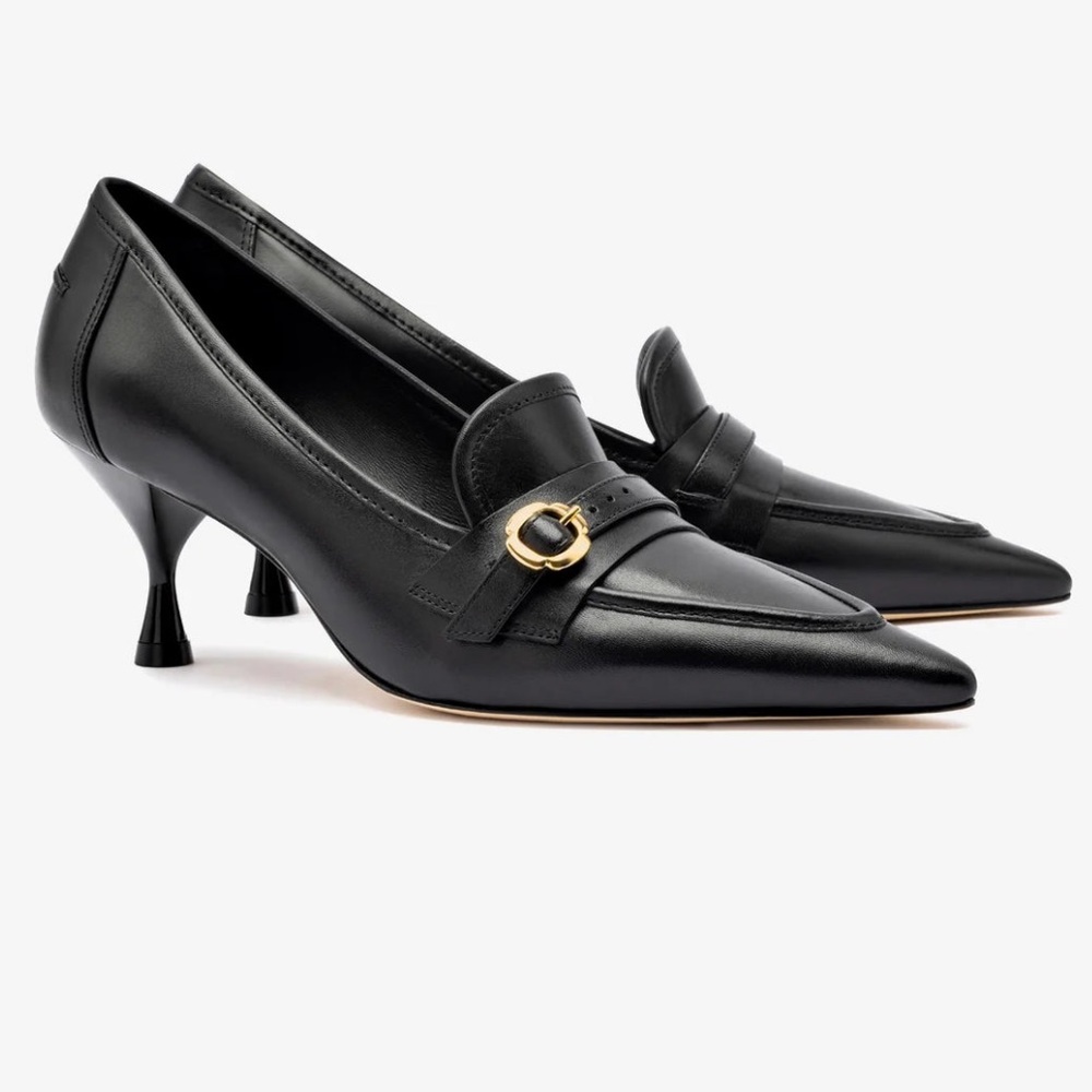 Larroudé women 
Susan Pump In Black Leather size 8.5 
$330 gently used